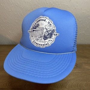 Vintage Linwood Nebraska Centennial SnapBack Trucker Mesh Hat Cap 1887-1987 T.I.